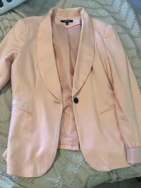 Apt. 9 Women's Light Blush Single-Button Blazer